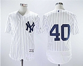 Yankees 40 Luis Severino White Flexbase Stitched Baseball Jerseys,baseball caps,new era cap wholesale,wholesale hats